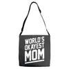 world's okayest mom funny Adjustable Strap Totes