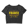World Champion France 2018 Les Blues Crop Top