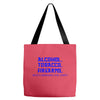 funny t shirt alcohol tobacco firearms who's bringing the chips tee Tote Bags
