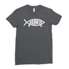 darwin'   fish Ladies Fitted T-Shirt