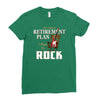retirement plan bass rock Ladies Fitted T-Shirt