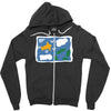 rose's green Zipper Hoodie