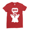 Ghost Boo Ladies Fitted T-Shirt