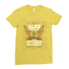 All Men Are Created Equal But Only The Best Are Born In October Ladies Fitted T-Shirt