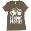 i shoot people Ladies Fitted T-Shirt