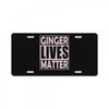 ginger lives matte License Plate
