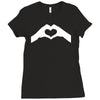 love hands Ladies Fitted T-Shirt