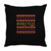 merry pizza Throw Pillow
