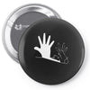 shadow puppet rabbit Pin-back button