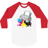 puker printer 3/4 Sleeve Shirt