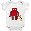 bird powered robot Baby Onesie