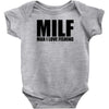 milf man i love fishing t shirt funny outdoors clever humor tee fisher Baby Onesie