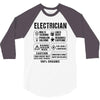 Electrician 3/4 Sleeve Shirt