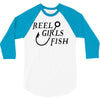 reel girls fish 3/4 Sleeve Shirt