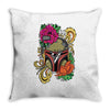 boba flower Throw Pillow