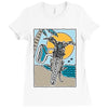 ride and surf Ladies Fitted T-Shirt