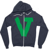 couple v Zipper Hoodie