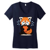 fox Women's V-Neck T-Shirt