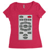 rude remote control, ideal funny birthday gift or present Women's Triblend Scoop T-shirt