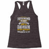 grumpy old crane operator Racerback Tank