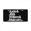 a litle life book white logo License Plate