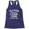 strong woman Racerback Tank