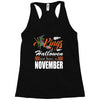 Halloween Kings Are Born In November Racerback Tank