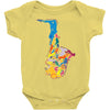 sax addict saxophone Baby Onesie