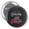 Celebrating With The 70th Birthday Queen Pin-back button