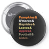 fall helvetica Pin-back button