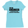 engineer funny t shirt engineers are never wrong t shirt shirt funny t Ladies Fitted T-Shirt