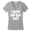 happy father&rsquo;s day 2 Women's V-Neck T-Shirt