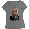 go big Women's Triblend Scoop T-shirt