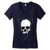 space skull Women's V-Neck T-Shirt