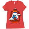 camping Ladies Fitted T-Shirt