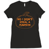 no i did not steal a pumpkin Ladies Fitted T-Shirt