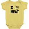 i eat meat Baby Bodysuit