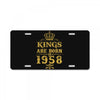 kings are born in 1958 License Plate