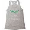 not a dirty word Racerback Tank