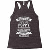 Super Cool Poppy Of A Freaking Awesome Granddaughter Racerback Tank