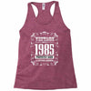 vintage made in 1985 perfectly aged a living legend Racerback Tank