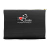 i love cats it's people who annoy me Accessory Pouches
