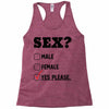 Sex Yes Please Racerback Tank