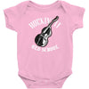 rockin' it old school bass Baby Bodysuit