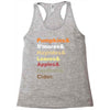 fall helvetica Racerback Tank