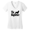 the dogfather english springer spaniel Women's V-Neck T-Shirt