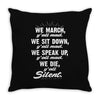 blk power Throw Pillow