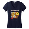 posh pizza (colab with rpadame) Women's V-Neck T-Shirt