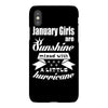 January Girls Are Sunshine Mixed With A Little Hurricane iPhoneX