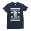 christmas saiyan prince Ladies Fitted T-Shirt